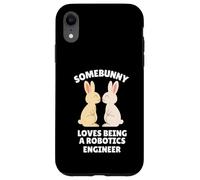 Somebunny Loves Being a Robotics Engineer Cute Easter Bunny Case for iPhone XR