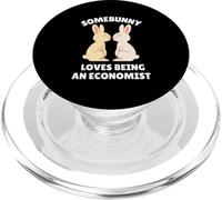 Somebunny Loves Being an Economist Cute Easter Bunny Job PopSockets PopGrip for MagSafe