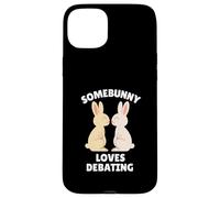 Somebunny Loves Debating Cute Easter Bunny Debater Gift Case for iPhone 15 Plus
