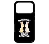 Somebunny Loves Debating Cute Easter Bunny Debater Gift Case for iPhone 17 Pro