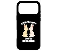 Somebunny Loves Debating Cute Easter Bunny Debater Gift Case for iPhone 17 Pro Max