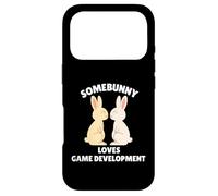Somebunny Loves Game Development Cute Easter Bunny Developer Case for iPhone 17 Pro
