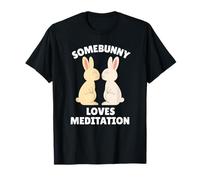 Somebunny Loves Meditation Cute Easter Bunny Meditator Gift T-Shirt