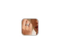 Someki Butterfly Chunky Ring Silver Boho Statement Rings Jewelry Fashion Rings for Women Anniversary Birthday Gifts, Metal, No Gemstone