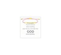 Someki God is in Control Bracelet for Women Gold Silver Rose Gold Engraved Adjustable Bracelet Christian Jewelry for Women, L, no gemstone