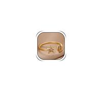 Someki Starfish Ring Shell Ring Gold Beach Travel Adjustable Rings Summer Seashell Jewelry Accessories Birthday Gifts for Women, No Gemstone