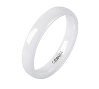 SOMEN TUNGSTEN 2mm 4mm 6mm Black/White Ceramic Rings for Men Women Comfort Fit Engagement Wedding Band Size 3-13, Ceramic