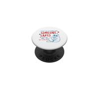 Someone Cares Not Me Funny Sarcastic Cat Design PopSockets Adhesive PopGrip