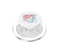 Someone Cares Not Me Funny Sarcastic Cat Design PopSockets PopGrip for MagSafe