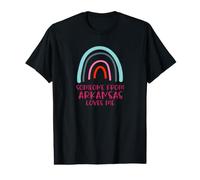 Someone from Arkansas Loves Me Rainbow Value Graphic T-Shirt