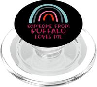 Someone From Buffalo Loves Me Rainbow PopSockets PopGrip for MagSafe