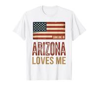 Someone in Arizona Loves Me US Flag T-Shirt