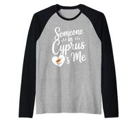 Someone in Cyprus Loves Me Long Distance Raglan Baseball Tee