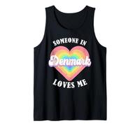 Someone in Denmark Loves Me Proud Danish Denmark Tank Top