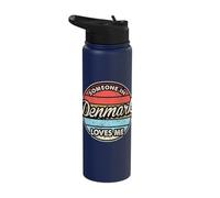 Someone in Denmark Loves Me Proud Danish Stainless Steel Insulated Water Bottle