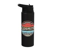Someone in Denmark Loves Me Proud Danish Stainless Steel Insulated Water Bottle