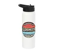 Someone in Denmark Loves Me Proud Danish Stainless Steel Insulated Water Bottle