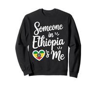 Someone In Ethiopia Loves Me Heart Ethiopia Flag Sweatshirt