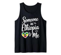 Someone in Ethiopia Loves Me Heart Ethiopia Flag Tank Top