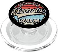 Someone In Georgia Loves Me US State Cool Retro PopSockets PopGrip for MagSafe