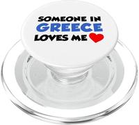 Someone In Greece Loves Me Long Distance Relationship PopSockets PopGrip for MagSafe