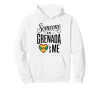 Someone In Grenada Loves Me Flag Heart Caribbean Pullover Hoodie