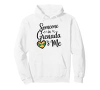 Someone In Grenada Loves Me Heart Flag Caribbean Pullover Hoodie