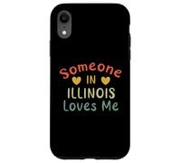 Someone In Illinois Loves Me Retro USA State US Case for iPhone XR