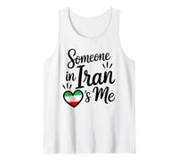 Someone in Iran Loves Me Heart Flag Love Family Tank Top