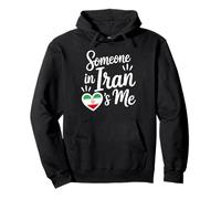 Someone In Iran Loves Me Iran Flag Heart Love Pullover Hoodie