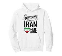 Someone In Iran Loves Me Iranian Flag Heart Pullover Hoodie