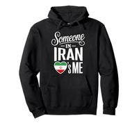 Someone In Iran Loves Me Iranian Flag Heart Pullover Hoodie
