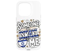 Someone In Israel Loves Me Cute Israel Heart Case for iPhone 15 Pro