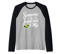 Someone in Jamaica Loves Me Jamaican Raglan Baseball Tee