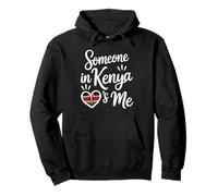 Someone In Kenya Loves Me Kenya Flag Heart Pullover Hoodie