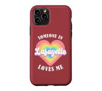 Someone In Lafayette Loves Me City Heart Case for iPhone 11 Pro