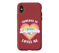 Someone In Lafayette Loves Me City Heart Case for iPhone X/XS