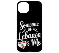 Someone In Lebanon Loves Me Heart Flag Pride Case for iPhone 15 Plus