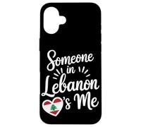 Someone In Lebanon Loves Me Heart Flag Pride Case for iPhone 16 Plus