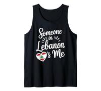 Someone in Lebanon Loves Me Heart Flag Pride Tank Top