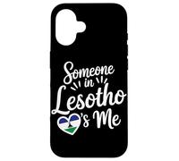 Someone In Lesotho Loves Me Heart Flag Love Forever Case for iPhone 16