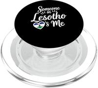 Someone In Lesotho Loves Me Heart Flag Love Forever PopSockets PopGrip for MagSafe