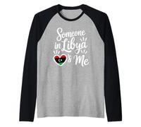 Someone in Libya Loves Me Long Distance Love Raglan Baseball Tee