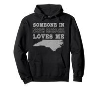 Someone In North Carolina Loves Me Vintage US State Pullover Hoodie