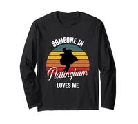 Someone In Nottingham Loves Me Long Distance Relationship Long Sleeve T-Shirt