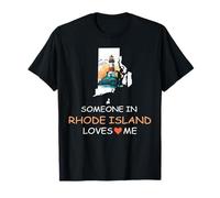 Someone in Rhode Island Loves Me Ocean State T-Shirt