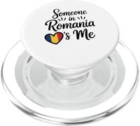 Someone In Romania Loves Me Romanian Flag Heart PopSockets PopGrip for MagSafe