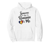 Someone In Romania Loves Me Romanian Flag Heart Pullover Hoodie