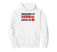 Someone In Serbia Loves Me Long Distance Relationship Pullover Hoodie