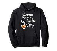 Someone In Sri Lanka Loves Me Heart Flag Pullover Hoodie